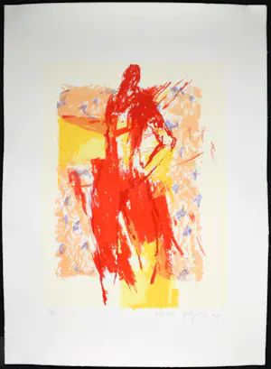 Robbert Fortgens - Zeefdruk, Abstracte compositie kopen? Bied vanaf 35!