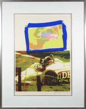Frank Gude - Zeefdruk, Formule 1 - Ingelijst kopen? Bied vanaf 1!