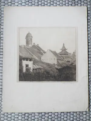 Wijnand Otto Jan Nieuwenkamp - Badende vrouw in Semarang - Ets kopen? Bied vanaf 130!