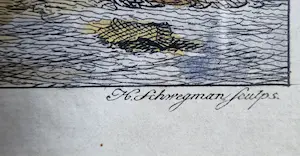 Hendrik Schwegman - Ets, Vissende man bij een beekje - Ingelijst kopen? Bied vanaf 70!