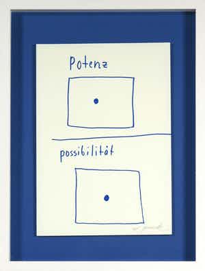 A.R. Penck - Zeldzame, handgesigneerde litho, Potenz Possibilitat verkocht voor € 1!