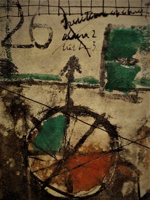 Niet of onleesbaar gesigneerd - 1965 - gesigneerd Aquarel "Adagietto voor Alma (Mahler)" kopen? Bied vanaf 10!