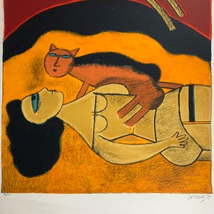 Corneille - Femme et chat kopen? Bied vanaf 425!