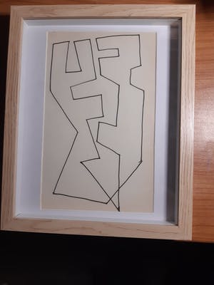 Siep van den Berg - Abstracte compositie kopen? Bied vanaf 1!