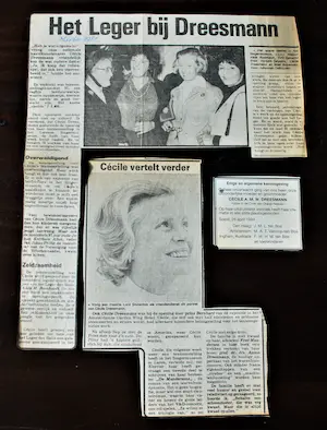 Cecile Dreesmann - Boek met handgeschreven uitnodigingskaart & diversen kopen? Bied vanaf 30!