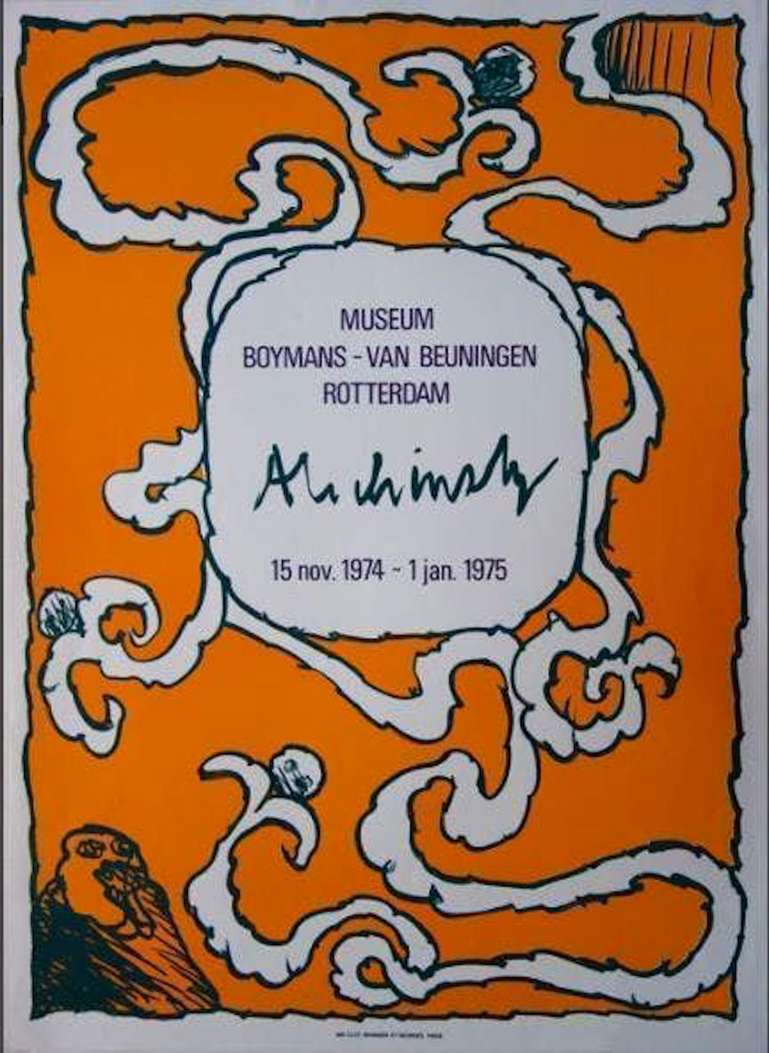 Pierre Alechinsky - Museum Boymans van Beuningen verkocht voor € 215!