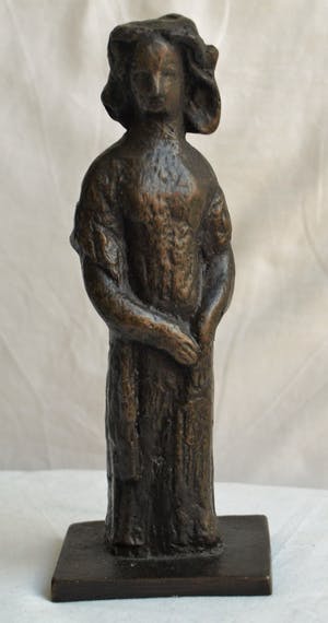 Brons (Onbekend) - Oud bronzen beeld , “Vrouw” – Uit nalatenschap van Herman van den Eerenbeemt kopen? Bied vanaf 1!