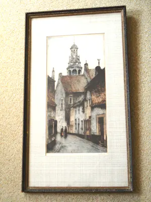 Han Jelinger - Ingekleurde Ets - Stadsgezicht kopen? Bied vanaf 50!