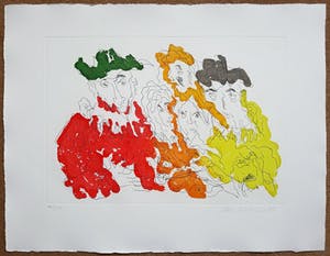 Jan Sierhuis - De anatomische les, aquatint ets kopen? Bied vanaf 75!