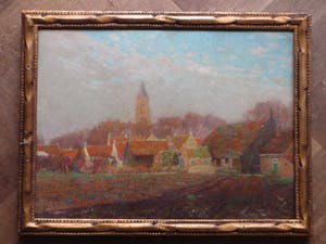 Joseph Posenaer - Aagtekerke, voorjaar 1917 - Olieverf op paneel kopen? Bied vanaf 500!