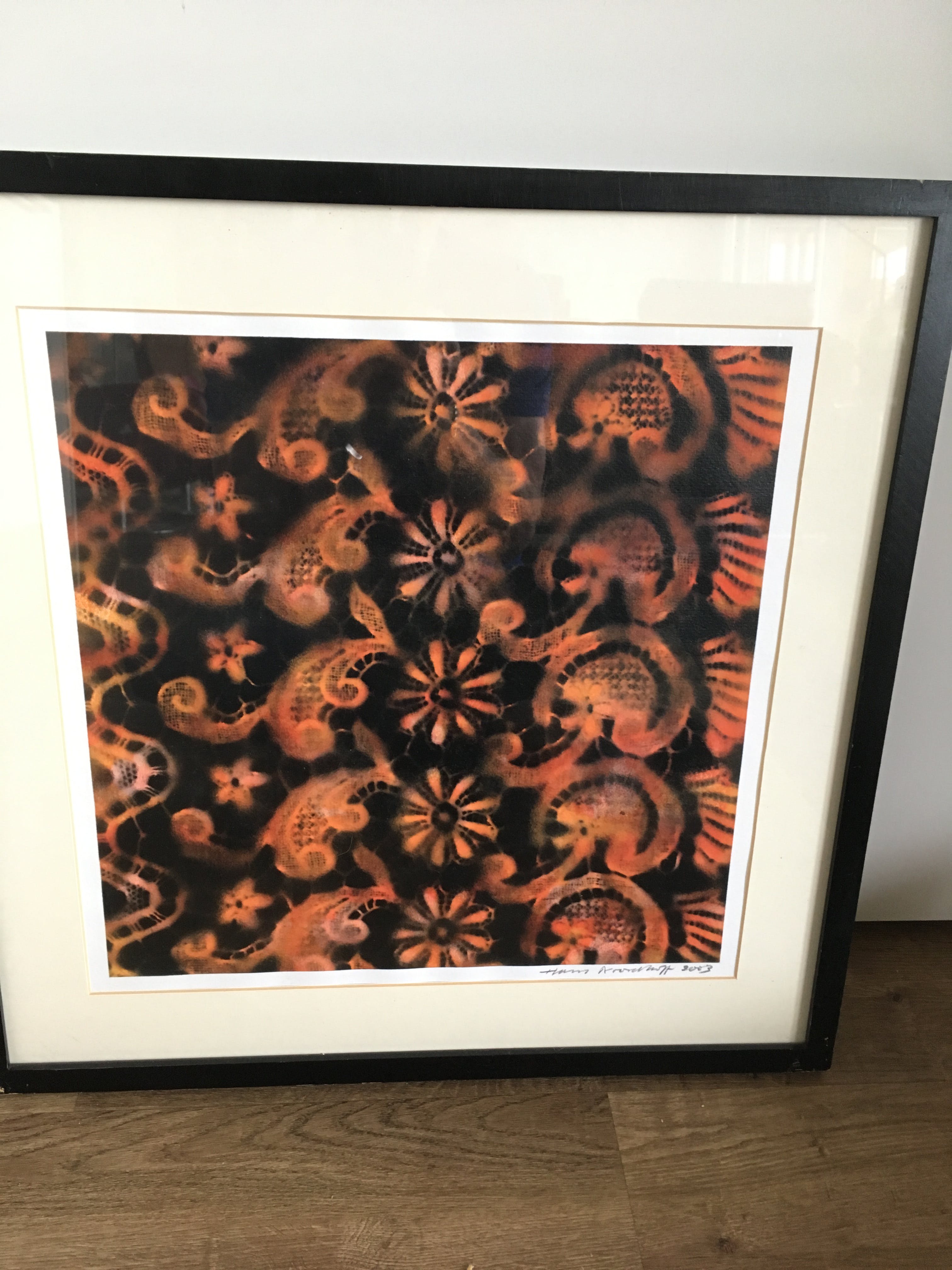 Hans Noordhoff - Acryl op papier, Arabia II , Ingelijst. verkocht voor € 45!