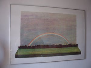 Doris Groeneveld - Zeefdruk, Titel, "Regenboog". kopen? Bied vanaf 15!