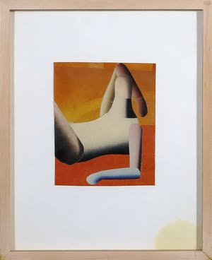 Elka Oudenampsen - Collage op paper, Zonder titel- Ingelijst kopen? Bied vanaf 1!