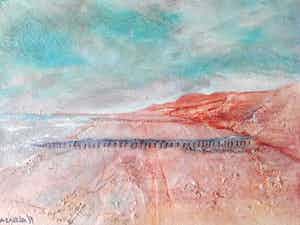 Rijnhard Schregardus - Materieschilderij. verkocht voor € 70!