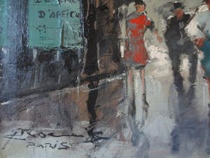 Gerard Roemers - Stadsgezicht Parijs ca 1950. kopen? Bied vanaf 250!