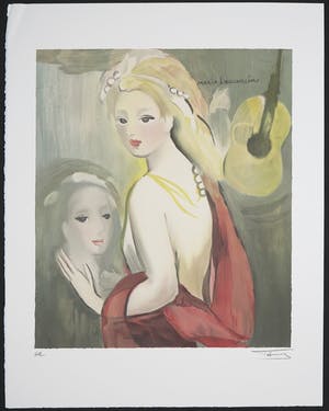 Marie Laurencin - Litho, Twee vrouwen met gitaar / Orphelins d'Auteuil kopen? Bied vanaf 1!
