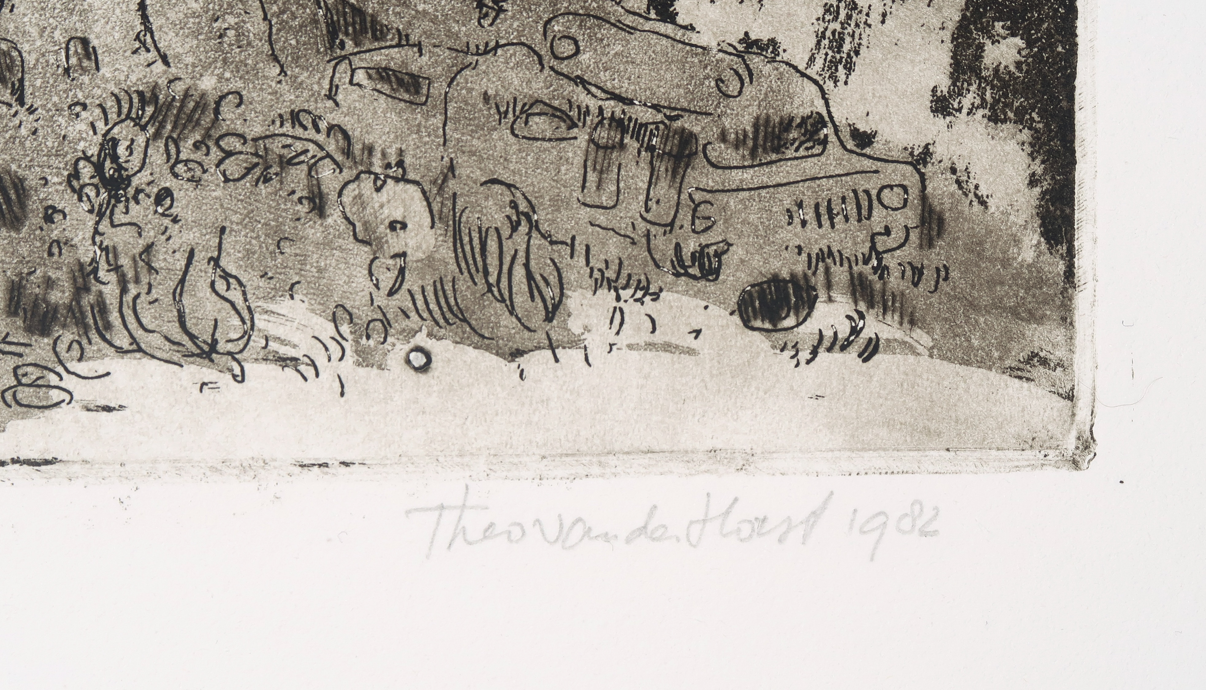 Theo van der Horst - Ets, Een fijne wandeling kopen? Bied vanaf 20!