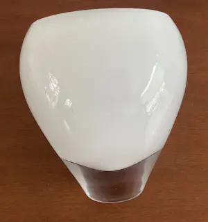 Glasblazerij Leerdam - Witte Opaline kunstglazen vaas kopen? Bied vanaf 35!