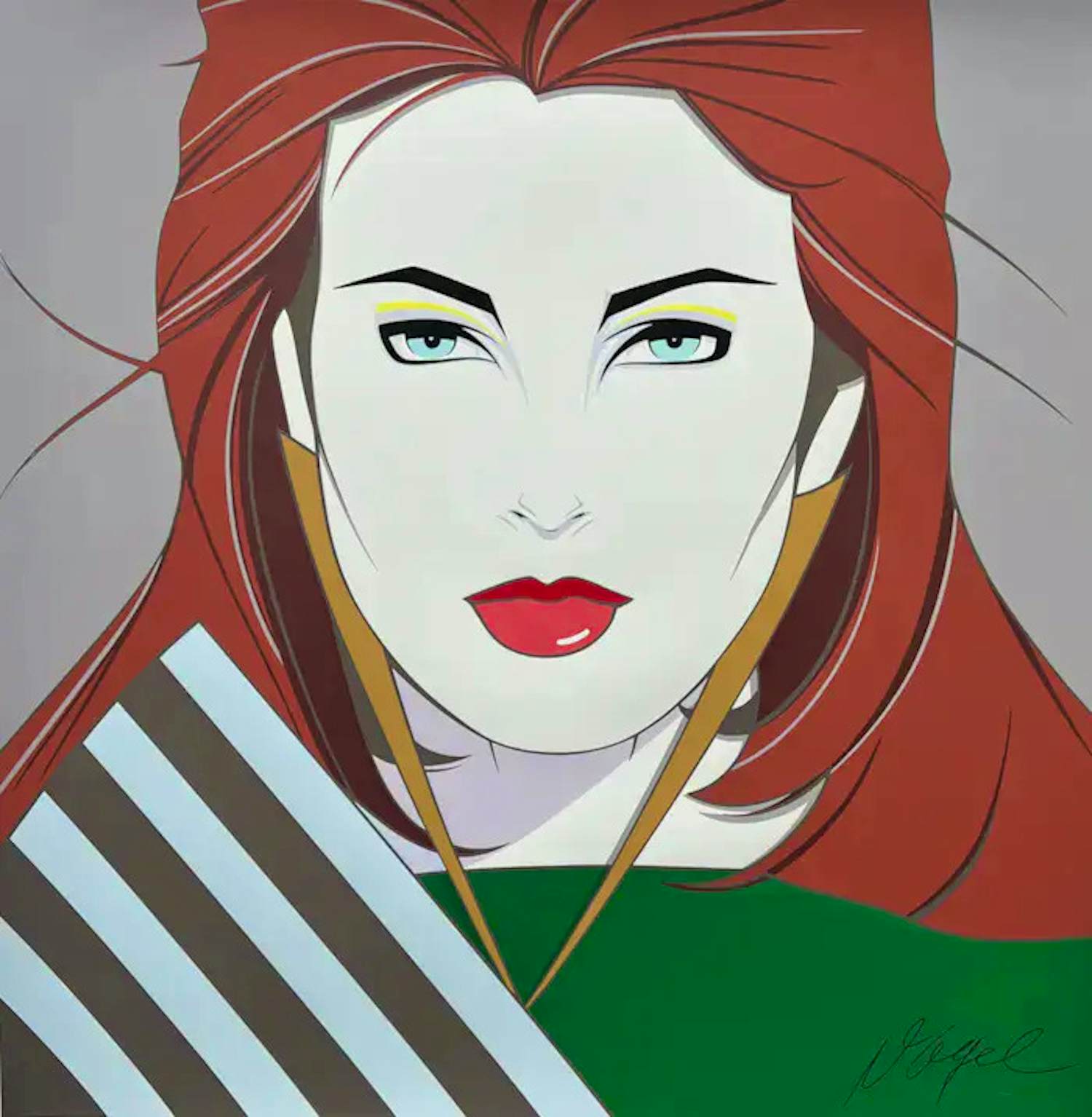 Buy Patrick NAGEL - Kleurenzeefdruk FEMALE? Bid from 90!
