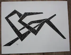 Toon Kelder - litho: Abstract - 1965 kopen? Bied vanaf 45!