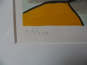 Corneille - Zeefdruk, Naakt met vogel. kopen? Bied vanaf 120!