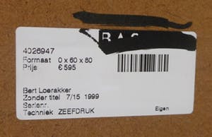 Bert Loerakker - zonder titel 2 zeefdrukken kopen? Bied vanaf 40!