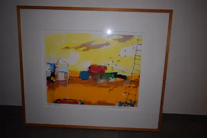 Theo Koster - Zeefdruk Nr. 90 - Connection - Ingelijst kopen? Bied vanaf 75!