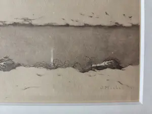 Jan Mankes - Winterlandschap. Heliogravure. Ingelijst. kopen? Bied vanaf 159!