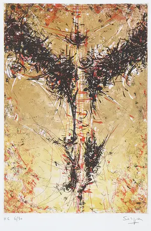 Jaroslaw Serpan - Kleurenets uit Paroles Peintres - Ingelijst kopen? Bied vanaf 1!