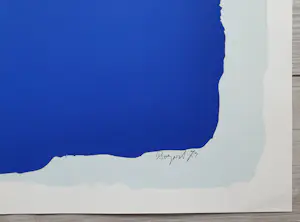 Bram Bogart - Zonder titel (blauw) kopen? Bied vanaf 850!