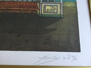 Rob Clous - Uitzicht op Zee II | Kleuren ets (V/X) - ingelijst kopen? Bied vanaf 45!