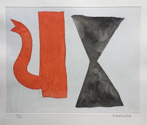 Klaas Gubbels - ets met aquarel ingekleurd ‘Soestdijk’ - 2014 kopen? Bied vanaf 275!