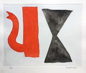 Klaas Gubbels - ets met aquarel ingekleurd ‘Soestdijk’ - 2014 verkocht voor € 275!