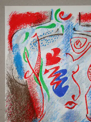 Andre Masson - Abstracte compositie - 1972 - Originele lithografie kopen? Bied vanaf 100!