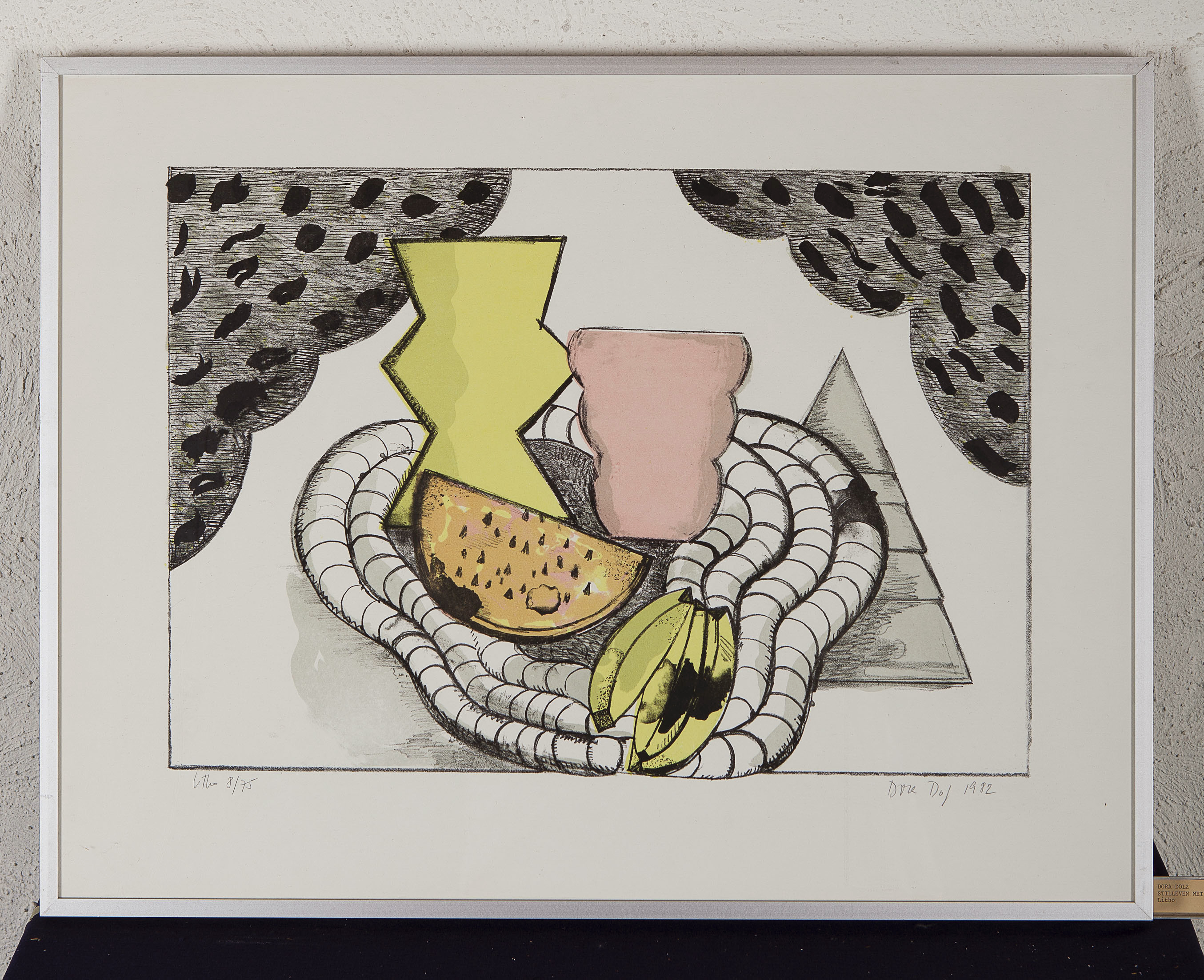 Dora Dolz - Stilleven met vruchten - Litho op papier - Gesigneerd r.o - Oplage 8/75 - Herkom kopen? Bied vanaf 10!