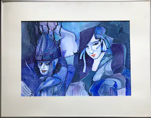 Marcel De Grauwe - "Fragmentatie I en II" - Figuren in Feeststemming. kopen? Bied vanaf 30!