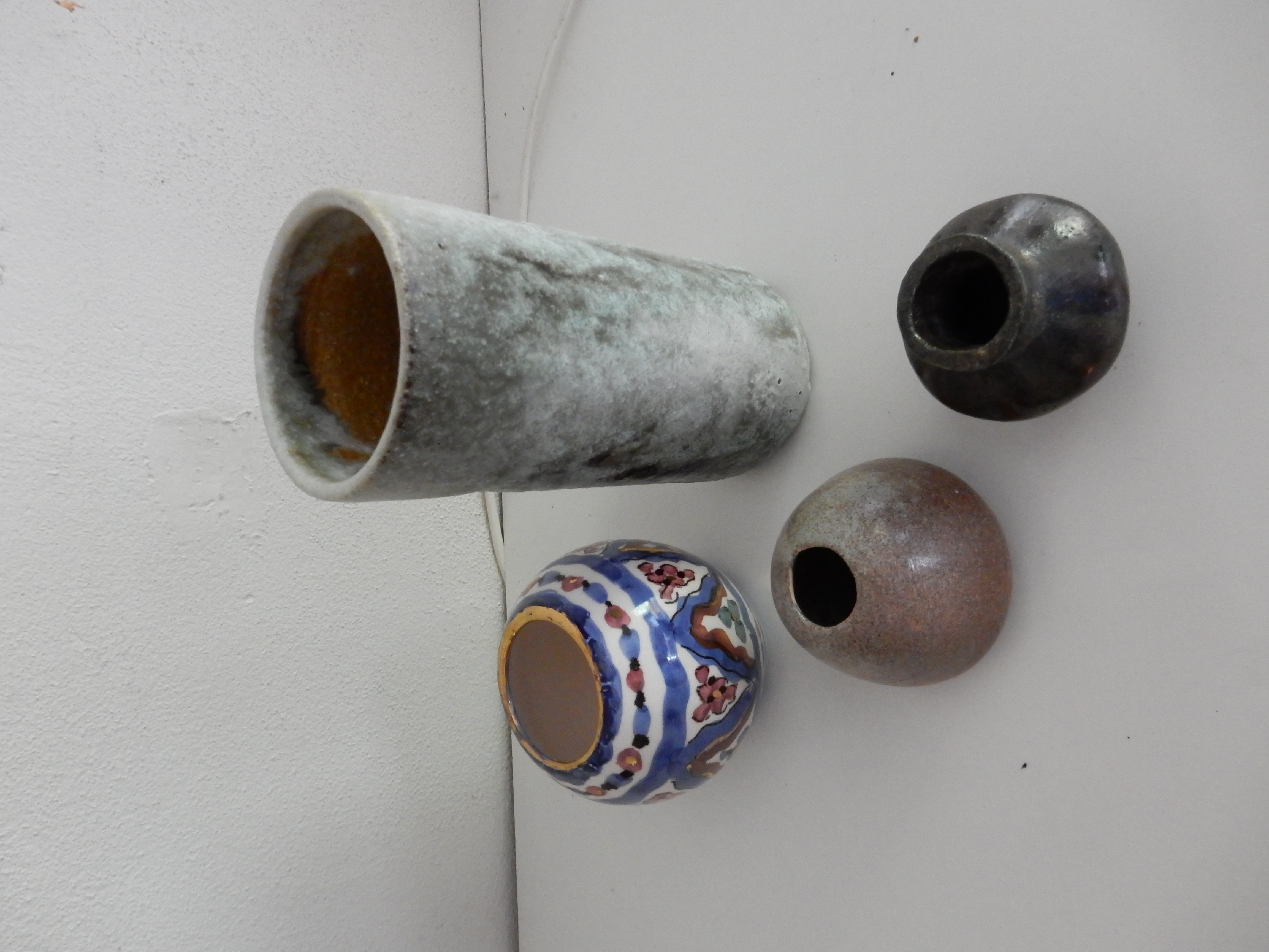 Pieter Groeneveldt - Cilindrische vaas en 3 andere sixties vazen kopen? Bied vanaf 1!