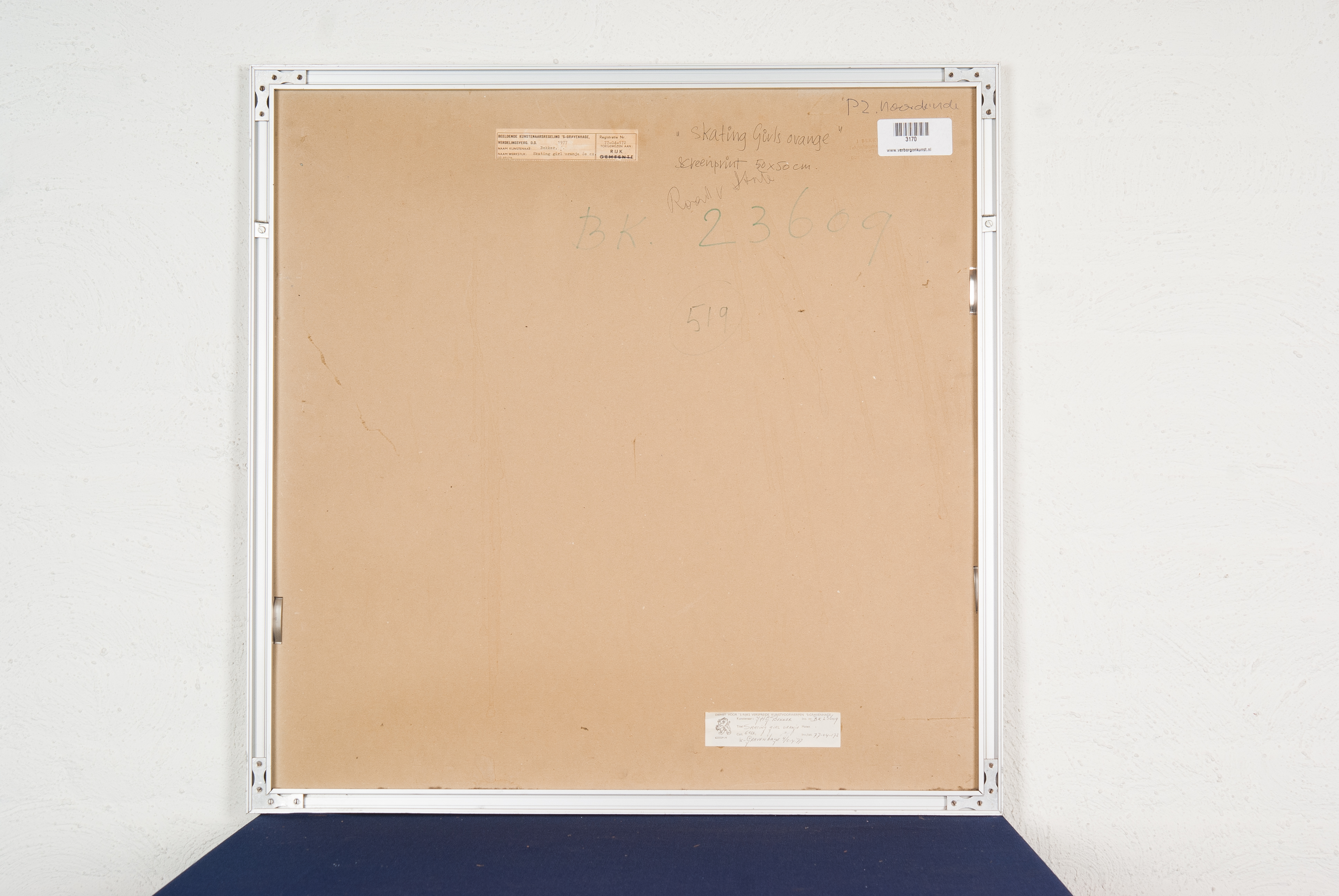 Jules Bekker - Skating girls Orange - Zeefdruk op papier - oplage 4/10 ex. - BKR Den Haag kopen? Bied vanaf 10!