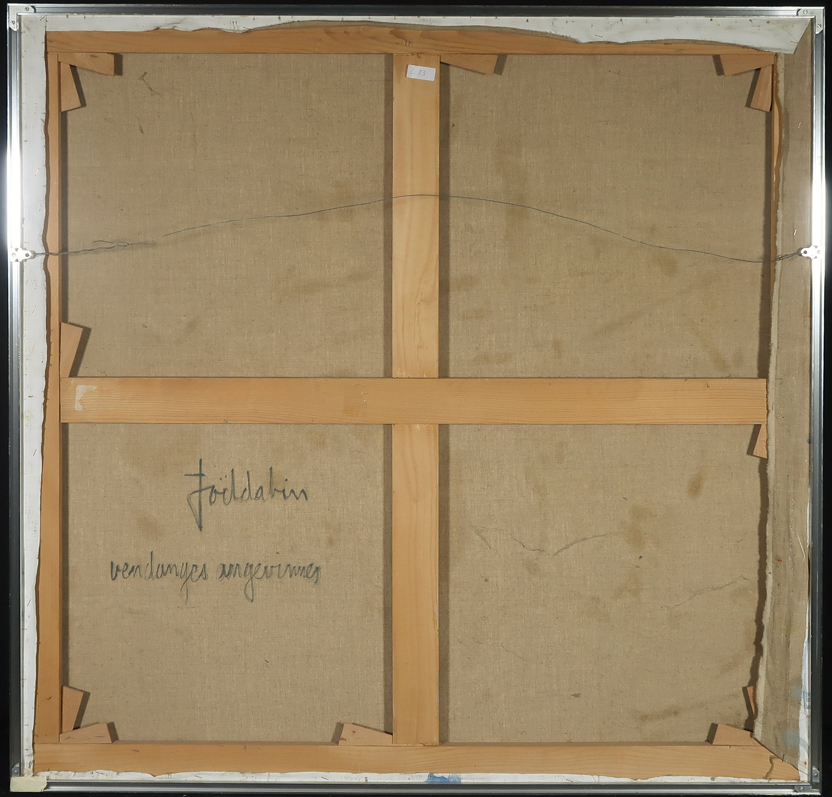 Joel Dabin - Olieverf op doek, Zonder titel - Ingelijst (Groot) kopen? Bied vanaf 500!