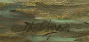 Theo Wiegman - Oliverf op doek, Haven van Rotterdam - Ingelijst (Groot) kopen? Bied vanaf 150!