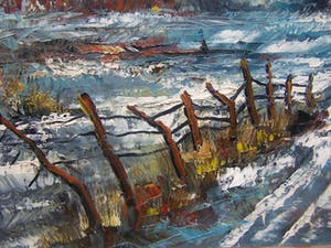 Wilhelmus Enneking - Winterlandschap kopen? Bied vanaf 60!
