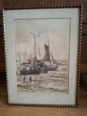 Hendrik Willem Mesdag - Naar zee kaufen? Bieten Sie von 29!
