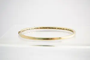 NV (133)- Elegante 18 Krt goud & diamanten (0.35ct) dames-armband - ovaal model kopen? Bied vanaf 730!