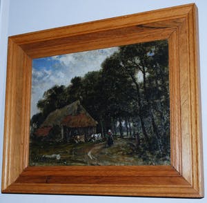 Jan Herman Coster - Bosscene met boerderij kopen? Bied vanaf 125!