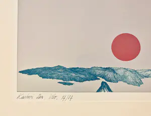 Fred Koot - zeer mooie 5-kleurenlithografie "Kanheri zon Mumbai India" potloodgesigneerd kopen? Bied vanaf 53!