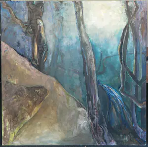 Monica de Jong - Olieverf op doek, Bos (Groot) kopen? Bied vanaf 200!