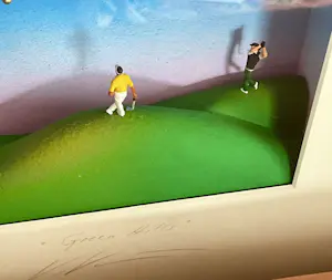 Volker Kühn - 3D object Art in Box, Green Hills, gesigneerd kopen? Bied vanaf 195!