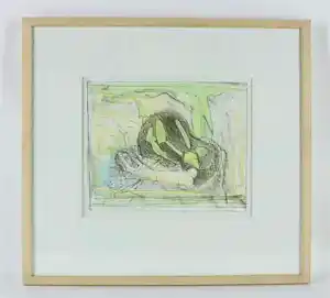 Co Westerik - Ingelijste kleurenlitho: "Am Waldrand" - 1995 (nette lijst!) verkocht voor € 225!