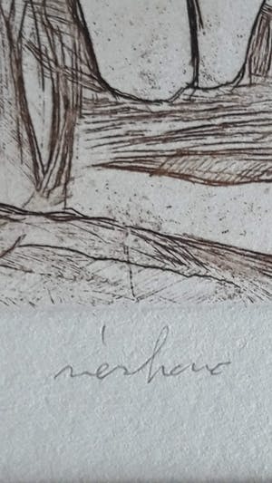 Niet of onleesbaar gesigneerd - Erotische ets/gravure kopen? Bied vanaf 10!