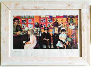 Rob Scholte - Carrière (groot formaat zeefdruk, fraai gelijst) verkocht voor € 200!